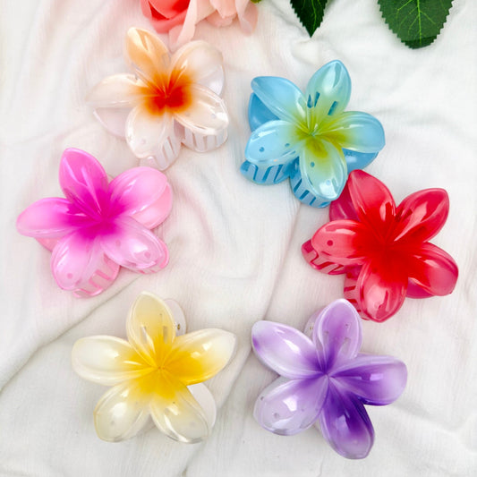 Pince à Cheveux Fleur Hawaïenne