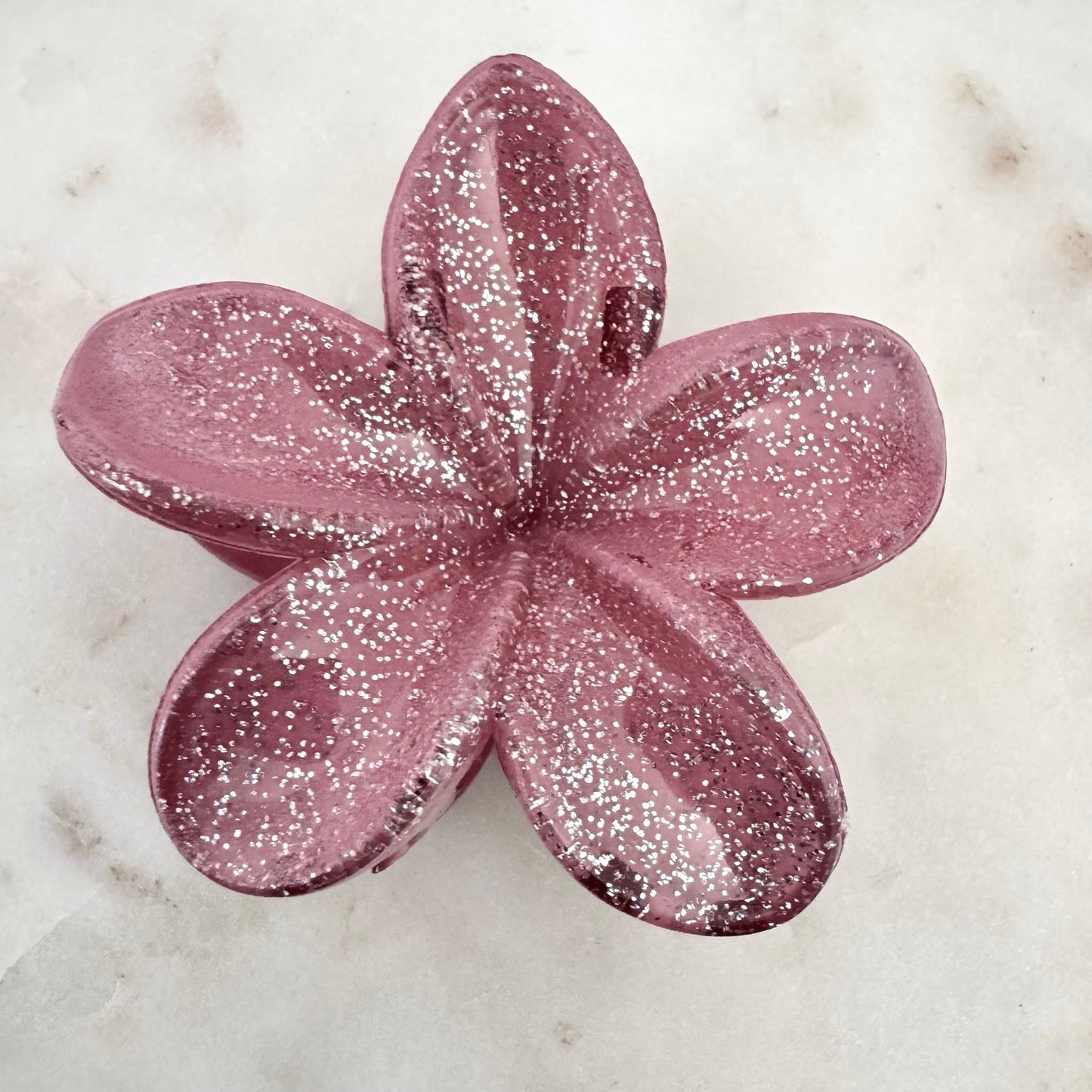 Pince à Cheveux Fleur hawaïenne pailletée