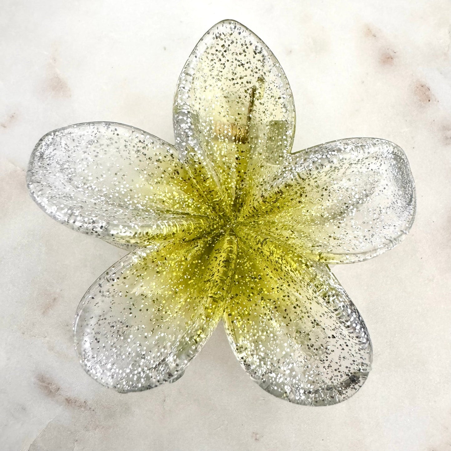 Pince à Cheveux Fleur Hawaïenne brillante