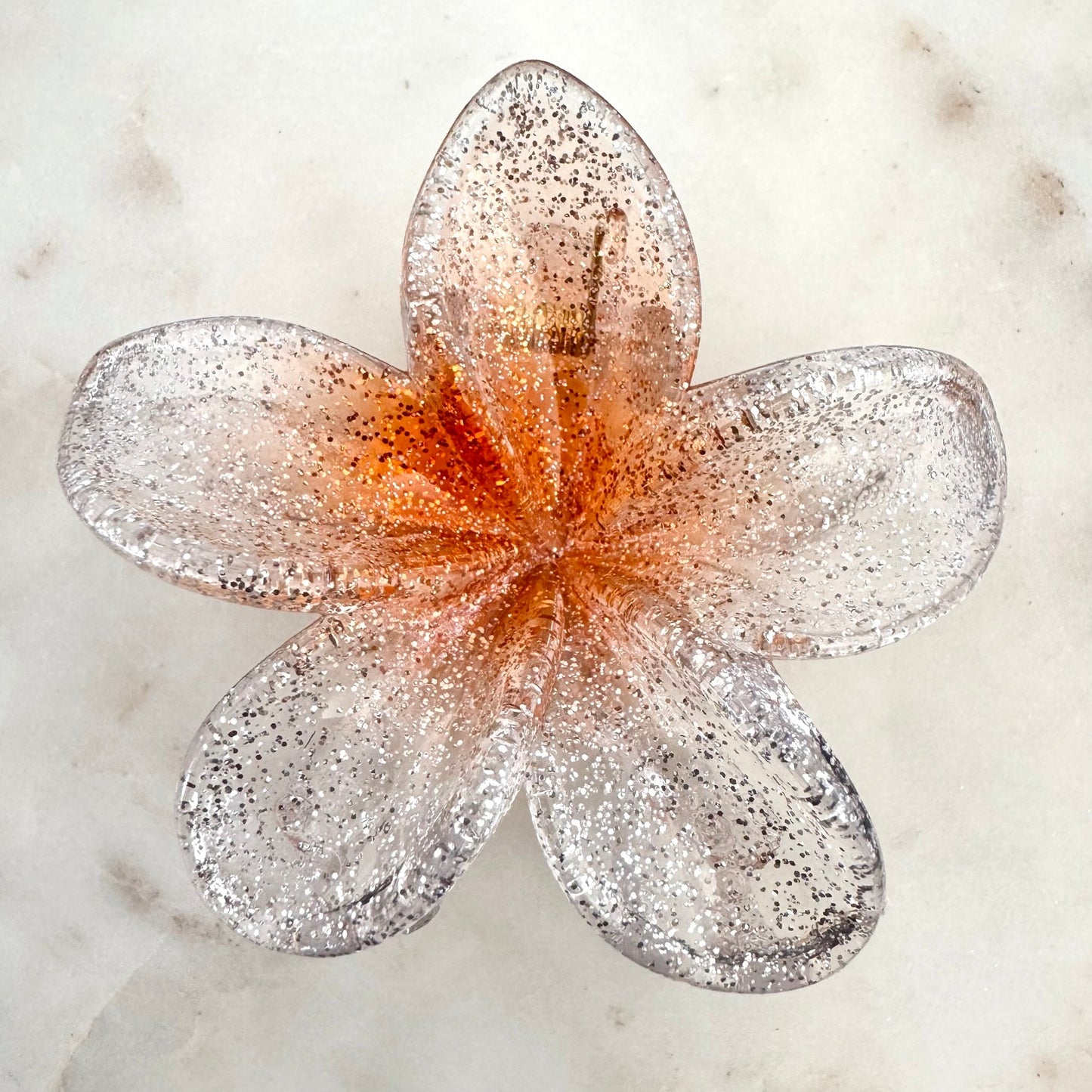 Pince à Cheveux Fleur Hawaïenne brillante