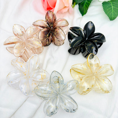 Pince à Cheveux Fleur marbré