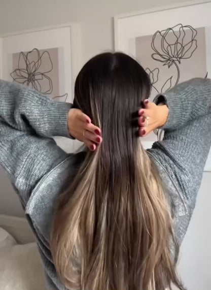 Pince a cheveux fleur hawaïenne à taches